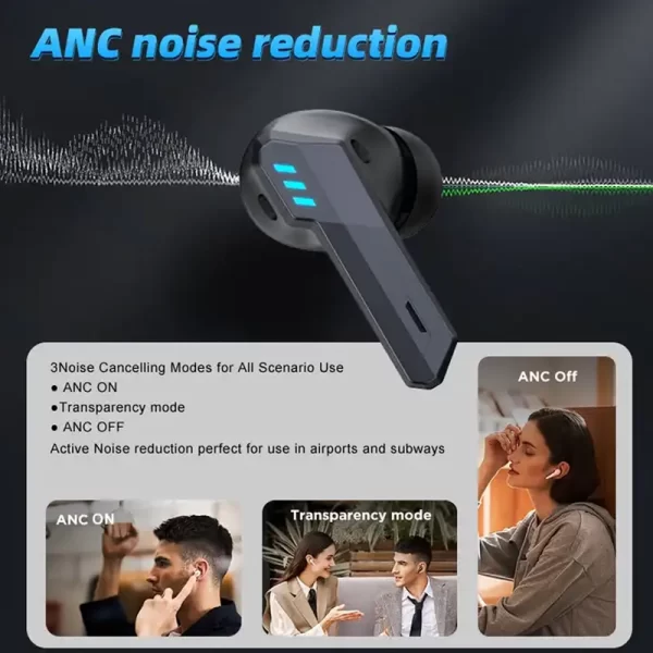 Low Latency Gaming ANC Bluetooth Earbuds