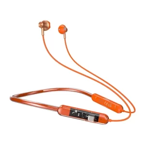 Super Soft Bluetooth Wireless Orange Neckband Earphone