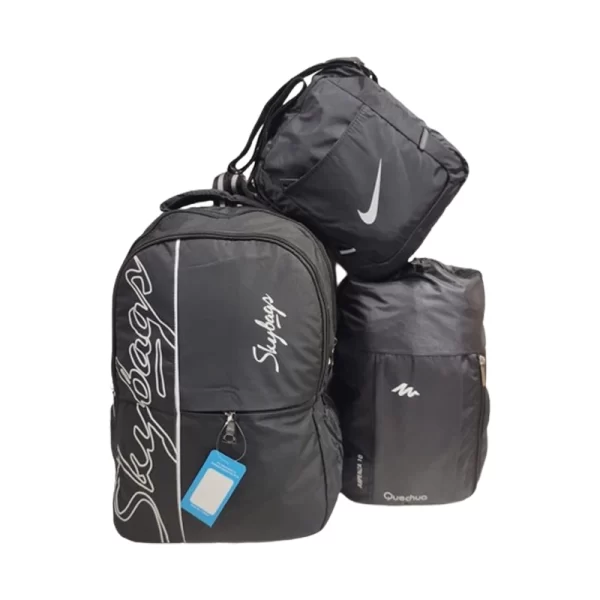 Combo Bags Set Quecha Sling Bag Black Backpack