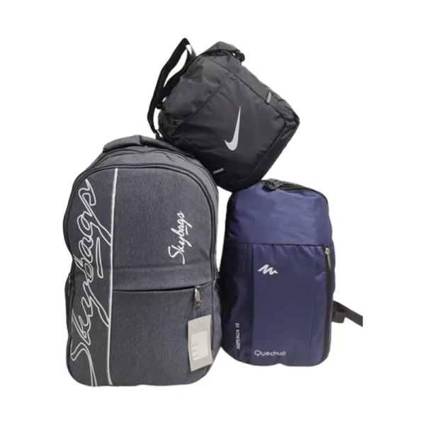 Combo Bags Set Quecha Sling Bag Grey Backpack