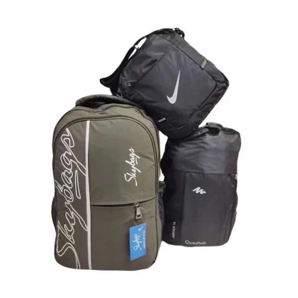 Combo Bags Set Quecha Sling Bag Khaki Backpack