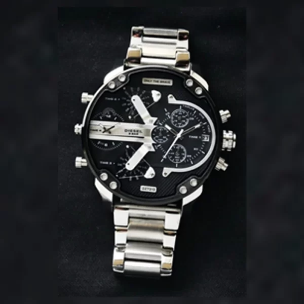 Men's Analog Silver Stainless Steel Wrist Watch