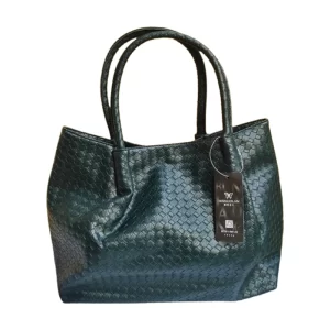 2024 Basket Weave Green Tote Bag For Women