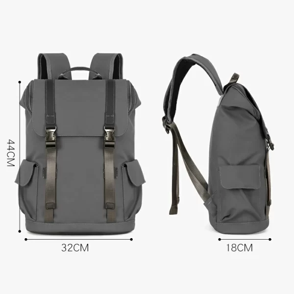 2024 Men And Women Grey Backpack