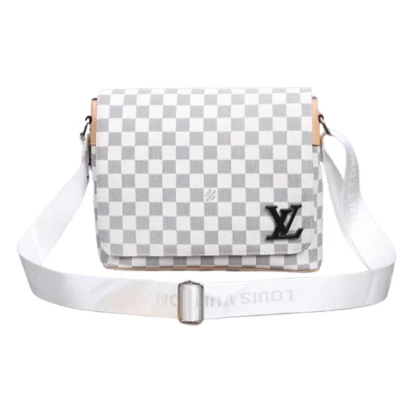 Casual Checkered Copy White Sling Bag