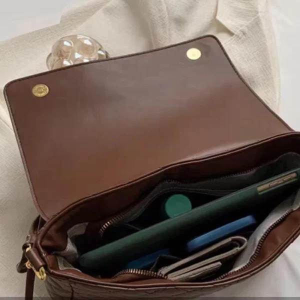 Casual Ladies Brown Sling Handbag 2024