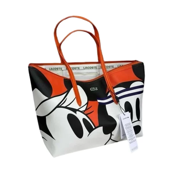 Copy Shopping Orange Tote Bag For Women