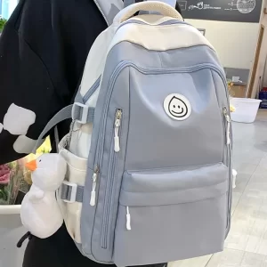 School College Blue Backpack For Boys Girls