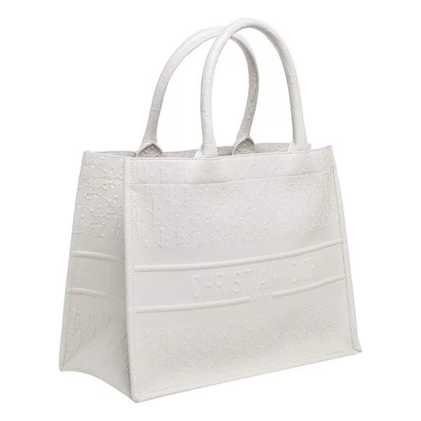 Trendy Ladies Copy White Tote Handbag