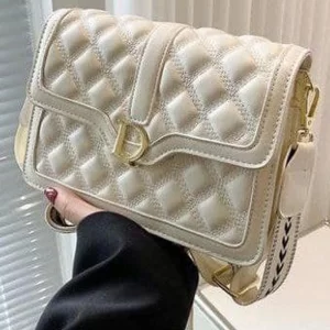 Women Casual Quilted White Sling Bag Of 2024