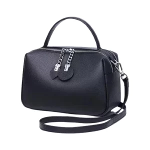 Women Soft Leather Elegant Black Sling Bag