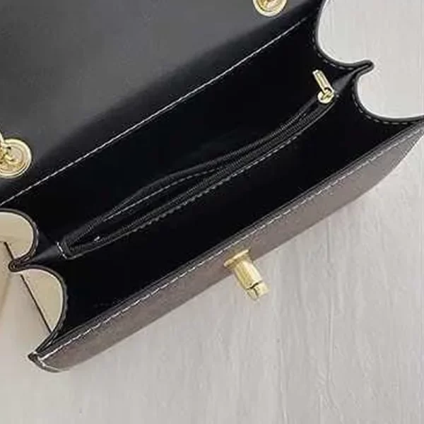 Women Versatile Straddle Black Sling Handbag
