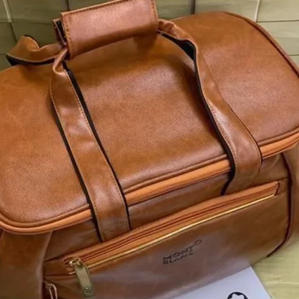 Business Travelling Luggage Tan Duffel Hand Bag