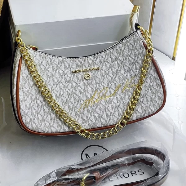 First Copy Signature White Sling Bag