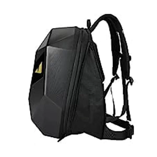 LED Smart Motorcycle Hard Shell Waterproof Black Back Bag