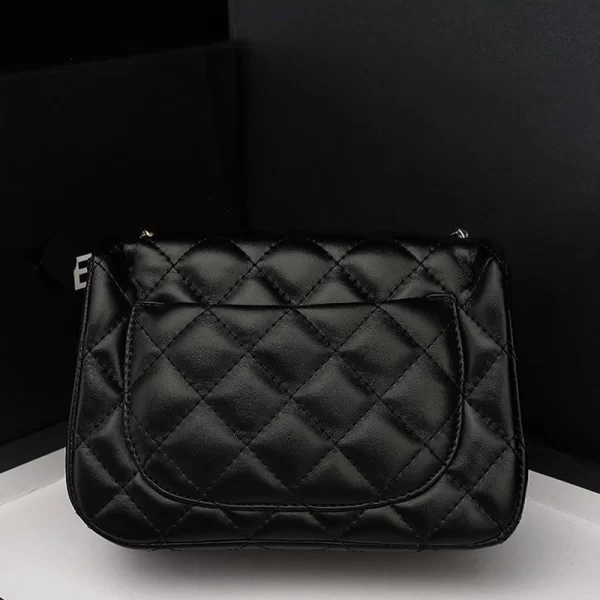 Quilted Chain Black Sling Bag For Ladies