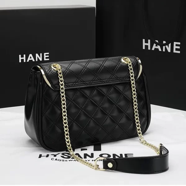 2024 Women Quilted Black Sling Hand Bag
