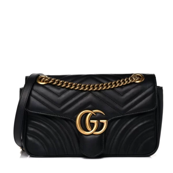 GG Flap Quilted Black Sling Hand Bag Copy