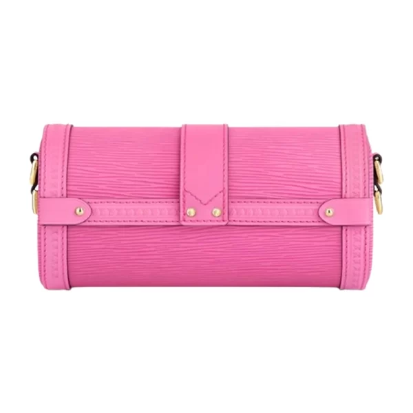 Imported Round Trunk Pink Sling Handbag