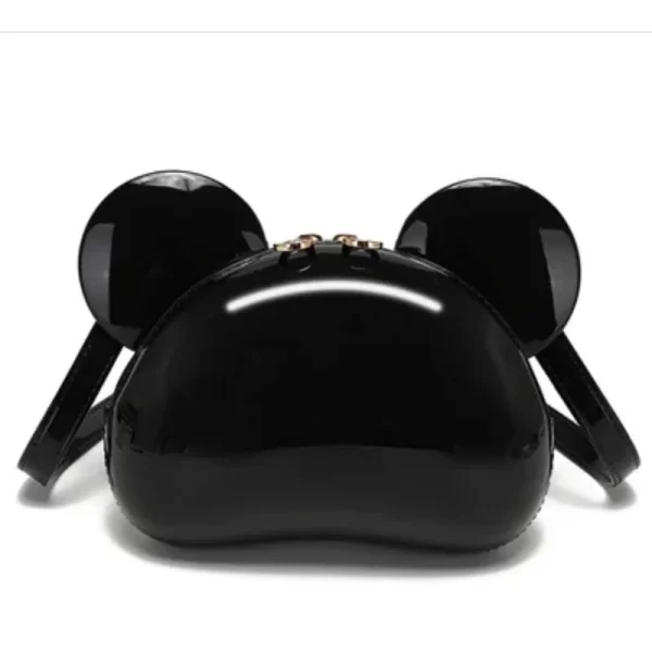 Silicon Mouse Shape Black Sling Bag