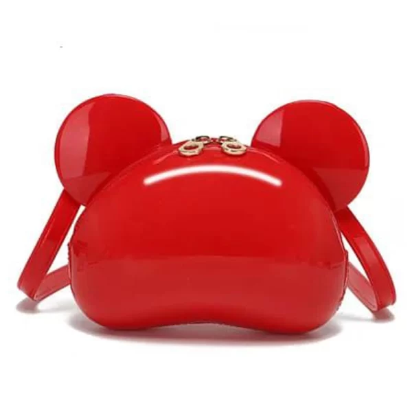 Silicon Mouse Shape Red Sling Bag