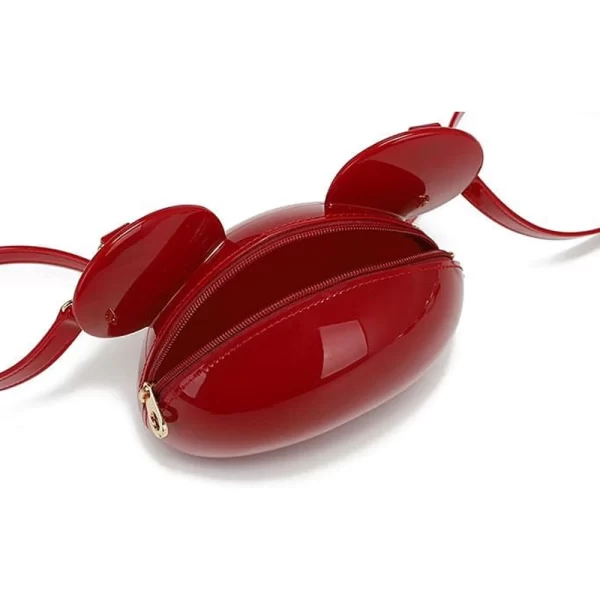Silicon Mouse Shape Red Sling Handbag
