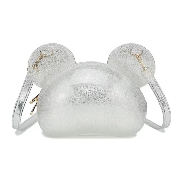 Silicon Mouse Shape White Sling Bag