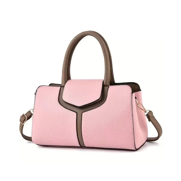 Top Handle Pink Satchel Handbag For Ladies