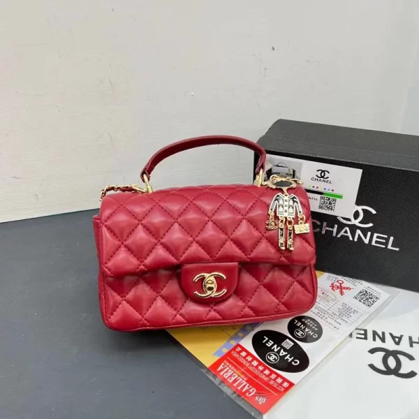 CC Quilted Red Sling Handbag Dupe