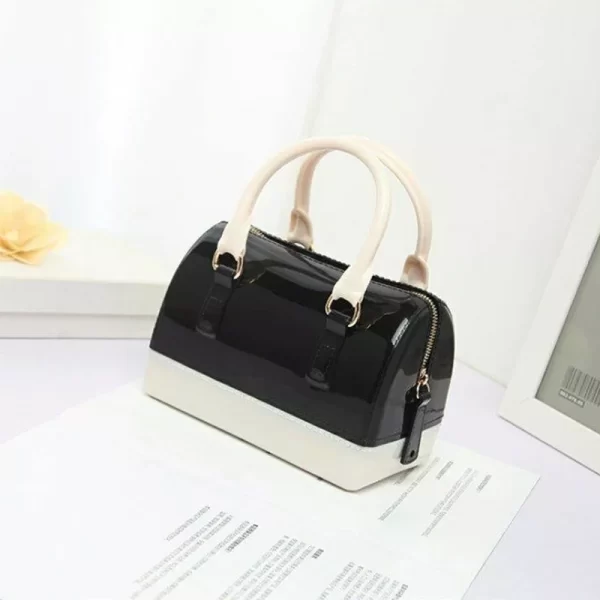 Jelly Candy Pillow Black White Sling Bag