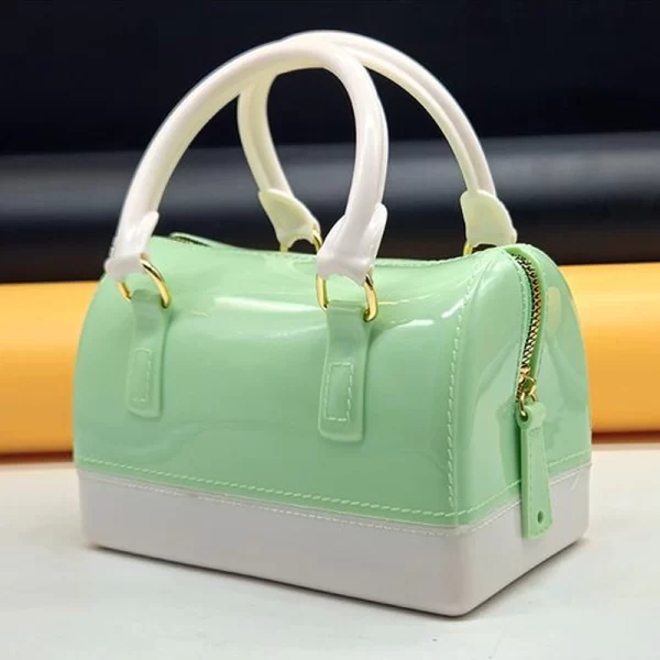 Jelly Candy Pillow Green White Sling Bag