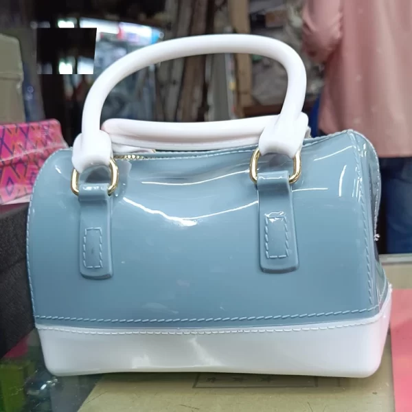 Jelly Candy Pillow Grey White Sling Bag