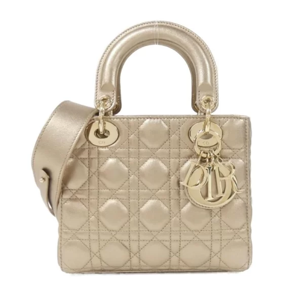 Lady Quilted Gold Sling Bag