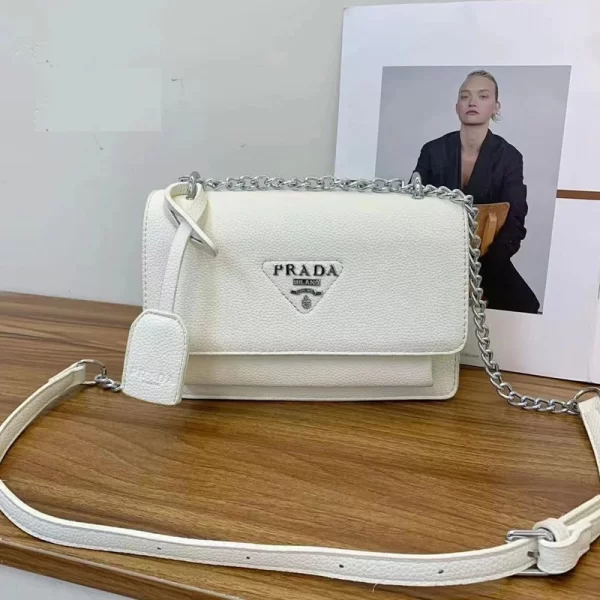 Leather Chain White Sling Bag Dupe