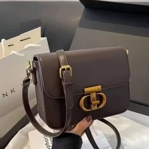 Twist-Lock Simple Coffee Sling Bag