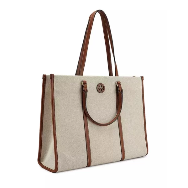 Blake Canvas Beige Brown Tote Hand Bag Dupe