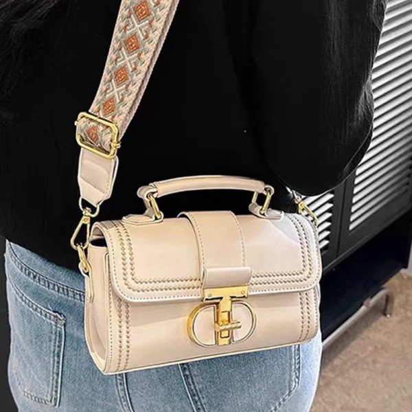 Female Elegant Crossbody White Handbag