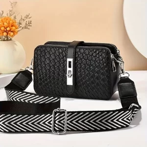 Spacious Crossbody Black Sling Bag