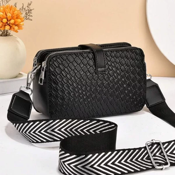 Spacious Crossbody Black Sling Handbag