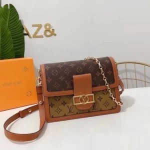 Dauphine Monogram Sling Coffee Tan Bag Dupe