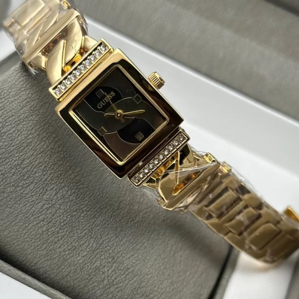 First Copy Attractive black Dial Gold Strap Watch For Girls