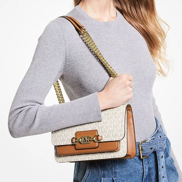 Heather White Tan Sling Hand Bag Copy