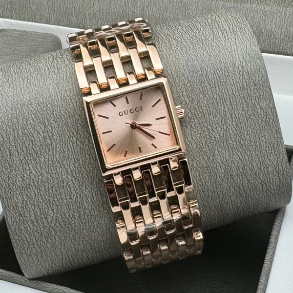 Timeless Analog Men Rose Gold Dial Rose Gold Strap Wrist Watch Dupe