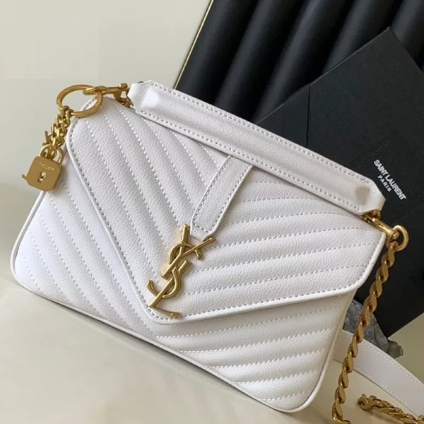 Embossed Monogram White Sling Handbag Copy