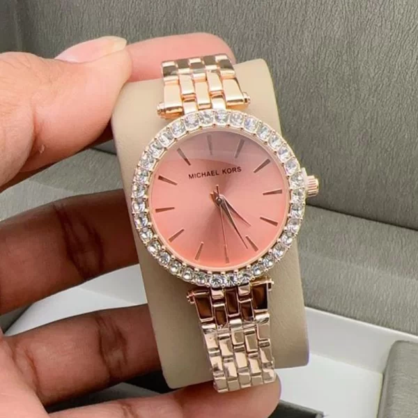 First Copy Darci Ladies Rose Gold Dial Rose Gold Strap Watch