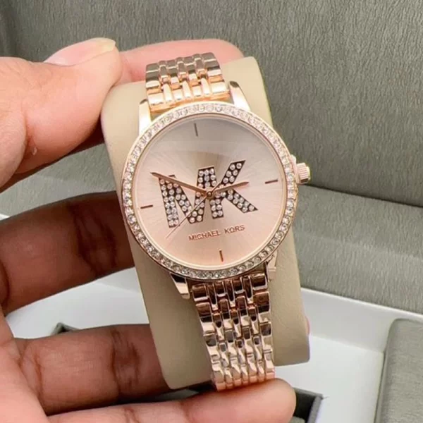 First Copy Outlet Melissa Women Rose Gold Dial Rose Gold Strap Watch