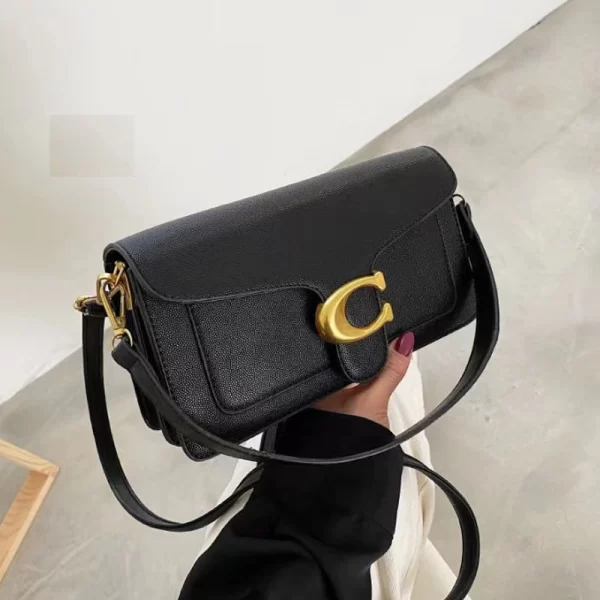 First Copy Tabby Shoulder Black Bag