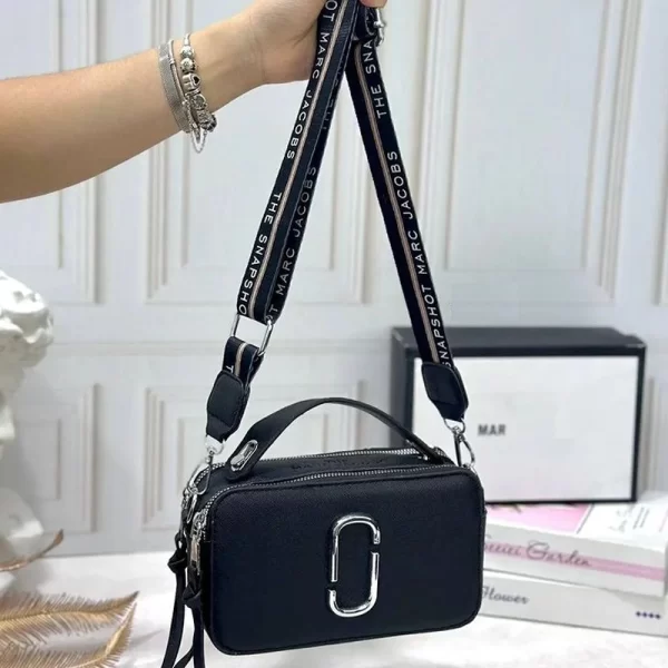 Modern Style Sling Snapshot Black Bag