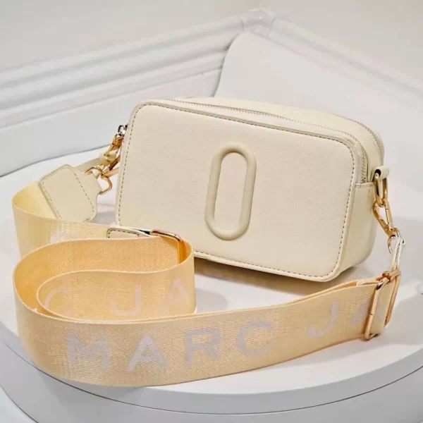 Snapshot Box Sling Cream Bag For Girls