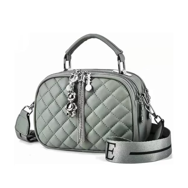 Quilted Crossbody Green Bag For Ladies